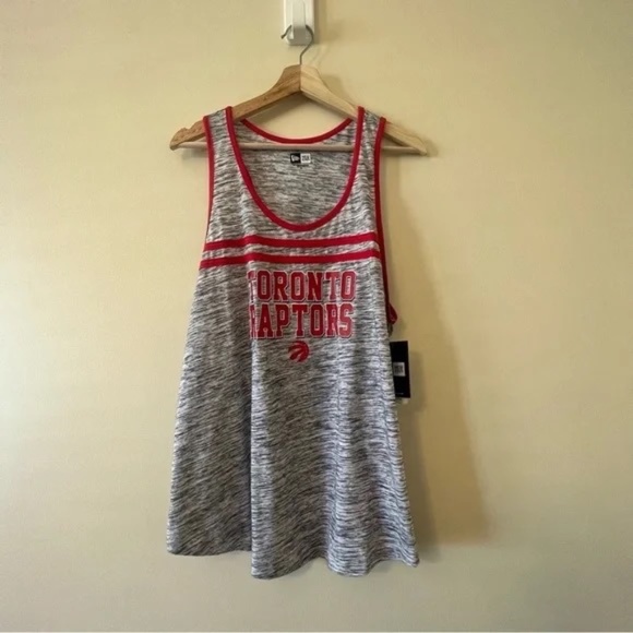 Toronto Raptors 2XL New Era Women's Team Space Dye Jersey Racerback Tank Top - Picture 3 of 6